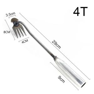 Garukan Tanah Buat Berkebun Garpu Tanaman Besi Alat Pencabut Rumput Liar Multifungsi Gagang Karet Besi