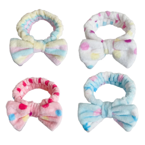 Phong cách đáng yêu mô hình Bowknot hairbands cho phụ nữ và thanh thiếu niên tuyệt vời cho khuôn mặt rửa sử dụng thường nhật và Spa mũ nón