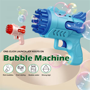 Gatling Bubble Gun Children Automatic Bubble Blowing Toy Soap Water Buih Riben Mesin Electric Bubble Machine Kamera Belon