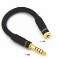 Uenjoyment HIFI 4.4MM Balanced Headphone Adapter Audio Cable 4.4 to 3.5mm 2.5mm 6.35mm XLR 4 Pin Male to Female Angle. 