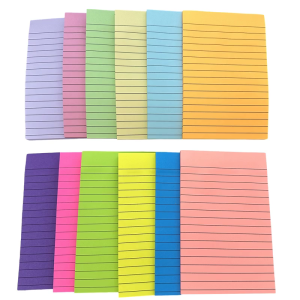 12 Pcs Rectangular Memos Pad Lined Stickier Note Multifunctional Stickier Pad Writing Pad Note Pad Paper Pad for School
