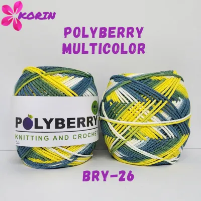 POLYBERRY MULTICOLOR KORIN/ BENANG RAJUT POLYESTER DOFF MULTICOLOR/ POLYESTER DOFF SEMBUR
