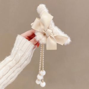 Murah Banget - Sentuhan Lembut untuk Rambut Anda dengan Jepit Rambut Bulu Halus / Hair Clip Model Bulu Lembut
