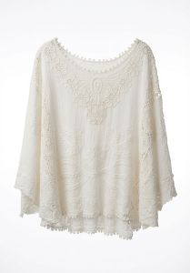 Stella Fashion Fresh Lace Embroidery Blouse – Lightweight Sweet & Elegant Perfect for Daily Wear
