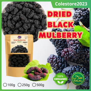 Original 3F Food Soft-Dried Black Mulberries 100g/250g/500g Lower cholesterol Good for the heart