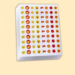 ECHOFORME 800 Pcs/Bag Cartoon Animals Reward Stickers Self-adhesive Cute Star Small Red Flowers Labels Various Styles Multifunction Praise Stickers Kids