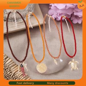 ❣️❣️❣️ 4Pcs set Ocean Elements Sea Turtle Fish-shaped Pendant Necklaces For Women Fashion Holiday Party Jewelry Gifts