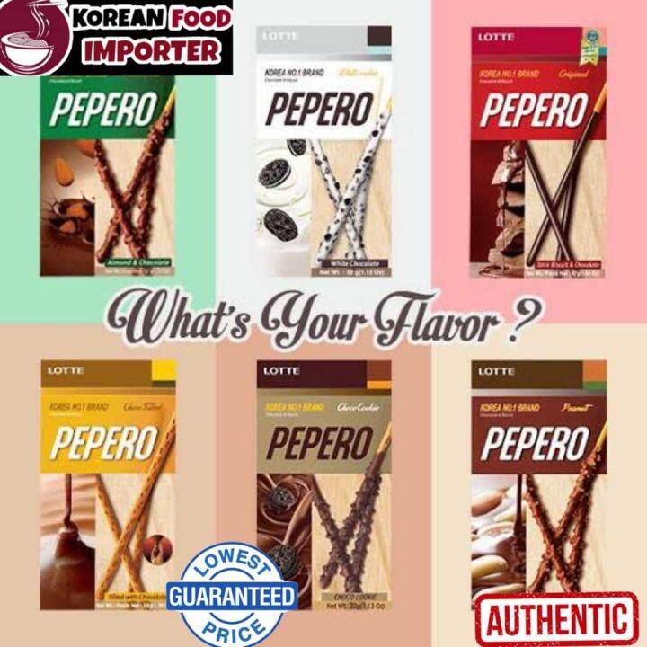 LOTTE PEPERO No.1 Brand in Korea Different Flavors of your Choice korean  authentic products