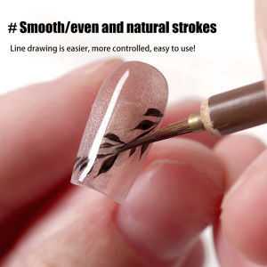 Christmas gift 【AYLMER】 Nail Art Painting Wolves Hair Brush Pen Hook Line Paint Brush Chinese Calligraphy Brush Art Oil Drawing Watercolor Brush