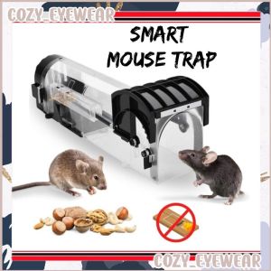 Smart Transparent Mouse Trap Rat Rodents Cage Rat Trap Box Automatic Lock Door Reusable High Sensitive Mice Catcher