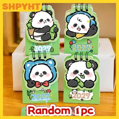 SHPYHT 2027 Mini Bàn lịch xách tay nhỏ đứng lịch không thấm nước bìa cho văn phòng nhà trường chuyến đi lập kế hoạch sử dụng