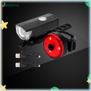 Bike Tail Light & Headlight Bike Rear Light Waterproof Bike Front Light Rechargeable Bicycle Safe Light for Night Riding