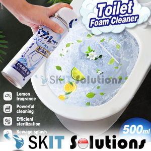 【SKIT】Multi-Purpose Toilet Cleaner Mousse Foam Spray 500ml | Toilet Cleaning Detergent | Toilet Cleaner Detergent | 99.9% Anti-bacterial | Toilet Bowl Cleaner Foam Disinfectant Spray Aromatic Deodorize Sterilize Strong Urine Scale Remover Bubble Foaming