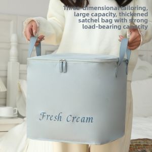 Large Capacity Zipper Storage Bags - Waterproof & Anti-Mold for Clothes Quilting Moving (Multi-Size)