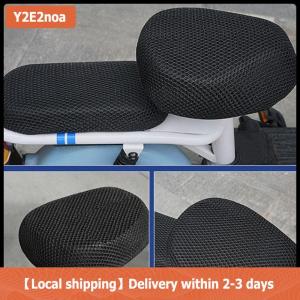 【Local shipping】 Xe đạp điện chỗ ngồi bao gồm pin xe đạp xe đạp phổ ghế bìa mặt trời bảo vệ thoáng khí mềm mại và thoải mái tất cả các mùa