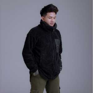 KQA INDIGO SHERPA JACKET POLOS / JAKET BULU PRIA