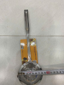 Dụng cụ vớt bọtlọc dầu mỡ inox 304 hàng dầy cán tròn cao cấp Size Nhí 8x29cm