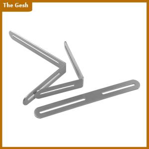 [The Gesh] ขั้วต่อชั้นวางของรูปตัวแอลตัวแอลตัวยึดเฟอร์นิเจอร์แบบเข้ามุม90 ° ทำจากสเตนเลสสามารถปรับรหัสมุมได้