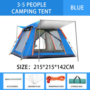 COD tent Person Waterproof Automatic tent Pop Up Double Layers Camping Tent With Yard Tent