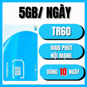 Sim 4G Vinaphone Du Lịch Việt Nam Tặng 5GB/Ngày Tốc Độ Cao Trọn Gói 10-15-30 Ngày Không Cần nạp TR60 TR80 TR125 | FREESHIP - CHƯA KÍCH HOẠT