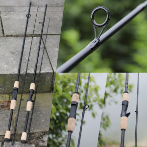 Malaysia 1.8M 2 Sections M Power Carbon Body Spinning and Casting Fishing Rod with Cork Wood Handle for Lake Stream Fishing Tackle