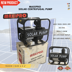 MAXIPRO Solar Centrifugal Pump 2HP 4x4" 150V w/o panel