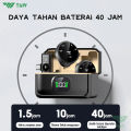TNW A30 Wireless Clip on Mic Microphone Dual Mikrofon Wireless Mikrofon hp Lavalier Microphone wireless Plug & Play Lapel Mic dan Charging Case for TikTok YouTube Facebook Live Stream. 