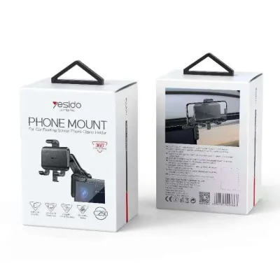YESIDO C250 Car Floating Screen Phone Clamp Holder / 360 Rotation