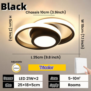 LED Ceiling Lights Modern Design 3Colors Dimmable/ Remote Center Light For House Ceiling Lamp Home Light Indoor Lighting