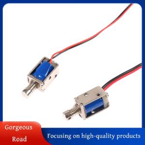 [Gorgeous] Hot Sale DC 3V 5V 6V 9V 12V Push-Pull Solenoid Through Type Electromagnet Stroke 4mm