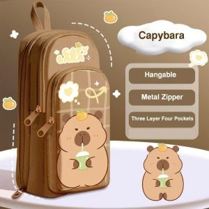 พร้อมส่งกล่องดินสอ กระเป๋าดินสอ ทรงกระเป๋าเป้ มีหูหิ้ว จุเยอะ ลายน่ารักPC113