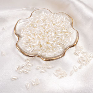 Manik Mutiara Beras / Tetes Air [50-100pcs] - Untuk Bracelet Tangan Kalung DIY Rajut & Craft - Manik Oval Warna-Warni