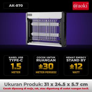 AOKI Insect Killer Mosquito Killer Perangkap Nyamuk Lalat Bug Zapper Lampu UV 22/30 Watt