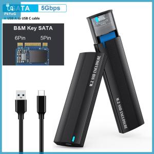 【PkYeG】 เคส M.2 NVMe pcie ngff SATA dual Protocol SSD 10Gbps เคสฮาร์ดไดรฟ์ภายนอกกล่อง USB Type C รองรับปุ่ม M และ B M