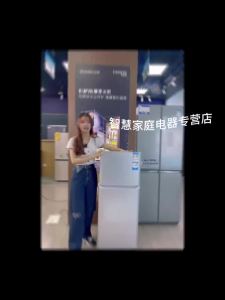 Haier Refrigerator 118 Two-Door Household Mini Small Refrigerator Dormitory Rental Power Saving Portable Mini Refrigerator