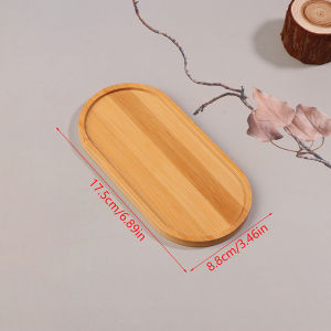 LEI Multi Bamboo Tray Wood Saucer Flower Pot Tray Cup Pad Coaster Plate For Kitchen Decorative Plate Creative Coaster Coffee Cup Mat