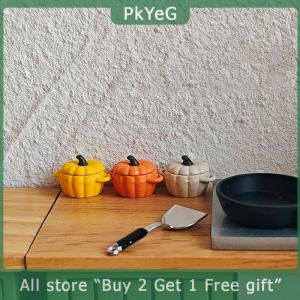 [COD] PkYeG KITCHEN Dollhouse Miniature Soup Pot Mini Pumpkin Pot Toy Model Kitchen Utensil Cooking Ware For Doll House Decor Kids Pretend Play Toys