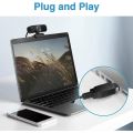 Rapoo C260 HD Web Camera 1080P With Microphone Webcam For Laptop CMOS 2 Megapixels Rotate Freely USB Interface. 