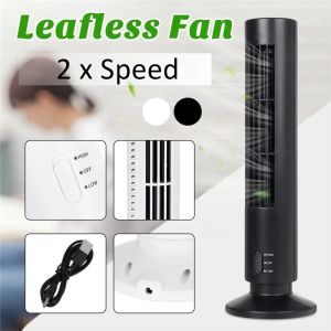 YQ Tower Fan Air Cooler Bladeless Electric Fan Mini Quiet Fan USB Air Conditioner Portable