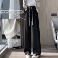 [Buy 1 Take 1] Drawstring Pants For Women Baggy High Waist Pants White Long Trouser Breathable Comfort. 