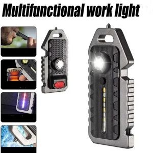 SERAPHYXO Super Bright Mini LED Flashlight 5 Modes Adjustable COB LED Emergency Torch Durable USB Rechargeable Portable Work Light Outdoor