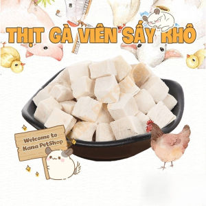 Gà Sấy Khô FreeShip Gà Viên Sấy Lạnh Thức Ăn Dặm Hamster Nhím Đồ Ăn Tiện Lợi Cho Chó Mèo ..... (tuantute2410)