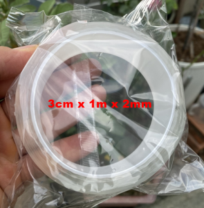 Băng Keo Băng Dính 2 Mặt Đa Năng Trong Suốt cuộn 10m - 5m-3m-1m - Bám dính trên mọi bề mặt chịu lực chịu nhiệt độ đàn hồi cao chống rung động