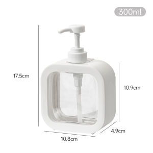 Portable refill bottle suitable for shower gel laundry detergent foam hand soap dispenser