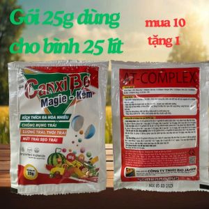PHÂN BÓN CANXIBO Magie - Kẽm gói 25g dùng cho 25 lít nước mua 10 gói tặng 1 gói dùng là mê