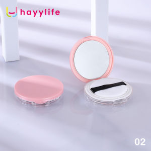Hayylife Kotak Bedak 5g ultra-tipis dan elastis dengan cermin makeup kotak penyimpanan untuk bedak dengan puff HL-BCB844