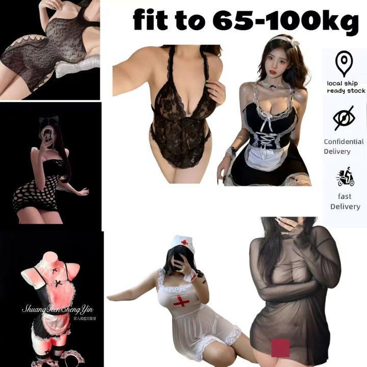 Plus Size lingerie pajama for women plus Uniform Perspective Sexy Suit One  Piece suitable 60kg-100kg Sexy Bodysuits & Corsets Chiffon One-Piece Suit  Plain Design Lingerie - Lazada | Lazada PH