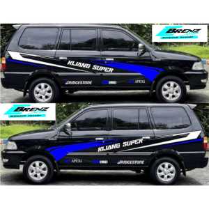 Stiker Mobil Kijang Super Stiker Body Samping Mobil Kijang Super Cutting Sticker Terbaru Mobil Kijang