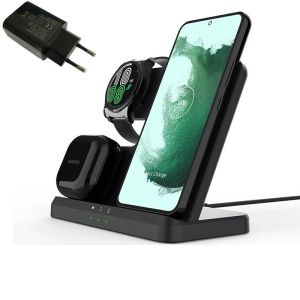Đế sạc nhanh không dây 3 IN 1 dành cho điện thoại Samsung Galaxy Galaxy Buds Galaxy Watch