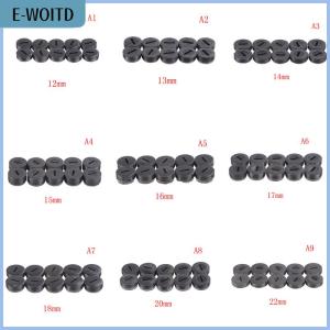 【E-WOITD】 10Pcs Black Carbon Brush Holder Cap Brushes Cover 13 14 15 16 18 20 22mm